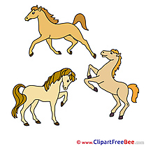 Three Horses Illustrations for free