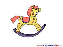 Wooden free Cliparts Horse