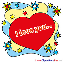 Stars Heart download Clipart I Love You Cliparts