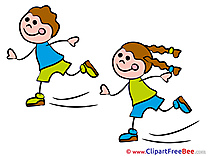Clipart Skates Kindergarten Illustrations