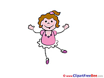 Dancing Girl Pics Kindergarten free Cliparts
