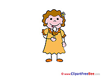 Eating Ice Cream Girl download Kindergarten Illustrations