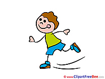 Skates little Kid free Cliparts Kindergarten