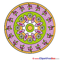 Meditation Pics Mandala Illustration