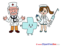 Cross with Doctors free printable Cliparts and Images