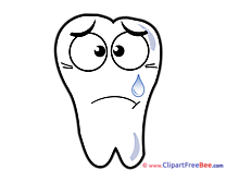 Crying Tooth Clipart free Illustrations