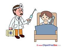 Hospital Ward Doctor printable Illustrations for free