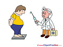 Nutritionist Man Overweight Clipart free Image download