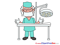 Surgeon Medicine Clipart free Illustrations