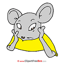 Sad Mouse Clipart free Illustrations