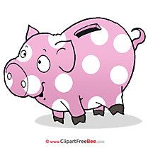 Piggy Bank Cliparts printable for free