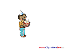 Cake Boy Candles download Clipart Party Cliparts