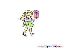 Girl Gift free Illustration Party