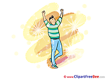 Man Dancer Party Clip Art for free