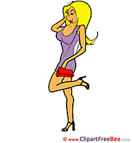 Blonde Girl Clipart free Image download