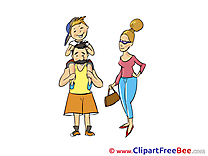 Father Family free printable Cliparts and Images