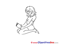 Manga Girl Clipart free Image download