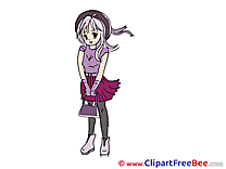 Picture Girl Anime download printable Illustrations