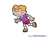 Running Boy Pics download Illustration