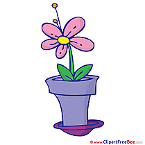 Picture Flower in Pot Pics printable Cliparts
