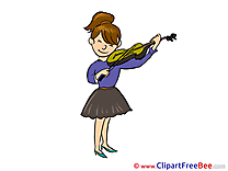 Cellist Violin Woman free Cliparts for download