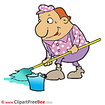Cleaning Man download Clip Art for free