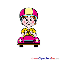 Racer Boy Clipart free Illustrations