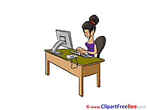 Secretary Clipart free Illustrations