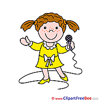 Singer Microphone Clipart free Image download