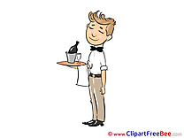 Waiter Tray download Clip Art for free