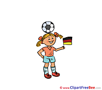 Ball on Head Girl Cliparts Football for free