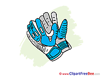 Gloves Clipart Football Illustrations