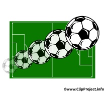 Soccer Balls flying Image
