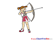 Archery Sport Clip Art for free