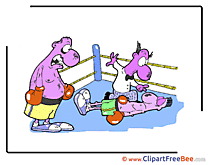 Boxers printable Illustrations Sport