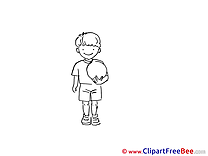 Boy with Ball Clipart Sport free Images