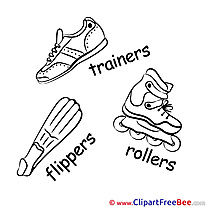 Flippers Trainers Clip Art download Sport