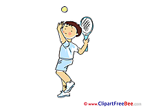 Girl Tennis Sport Illustrations for free