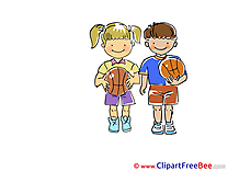 Kids Basketball printable Sport Images