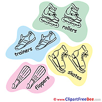 Skates Cliparts Sport for free
