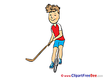 Street Hockey Sport download Illustration