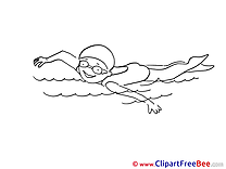 Swimming free Cliparts Sport