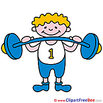 Weightlifter Sport Clip Art for free