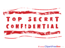 Red Top Secret free Cliparts Stamp