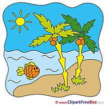 Beach Palms free Illustration Summer