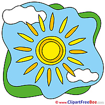 Clouds Sun Summer download Illustration