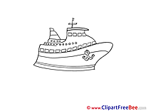 Coloring Ship download Clip Art for free