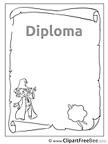 Diploma free Cliparts Sorcerer