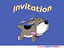 Flying Dog download Wishes Invitations Postcards
