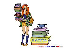Librarian download Wishes Invitations Postcards